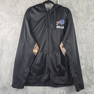 Buffalo Bills Dunbrooke Full Zip Hoodie Mens XXL Black Camoflauge NFL Draft